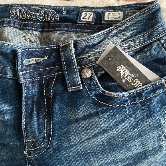 New with tags Miss Me bling pocket jeans-size 27 - Picture 5 of 5